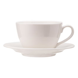Avet Taza Desayuno Con Plato Plain White 330 Ml (6 Unidades) Alta Resistencia Hostelería